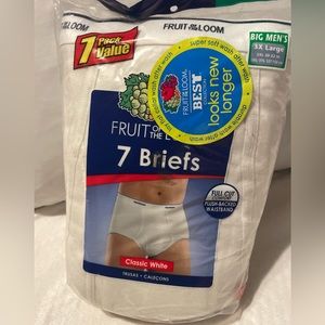 Fruit of the loom big 7 briefs MENS size 3XL
